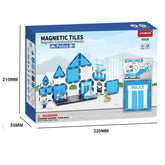 3D Police Theme Magnetic Blocks Set Plastic Building Toys with Magnets for Children Magnetic Tiles Blocks